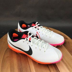 Nike Lunar Hyperdiamond 3 Pro White Orange Pink Metal Softball Cleats